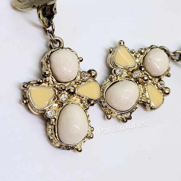 CHANEL Rare Stone Clip Dangle Earrings - Picture 7 of 8